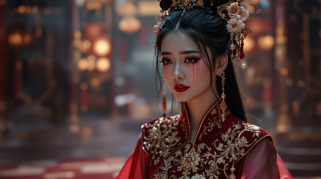 泪染红妆 海报